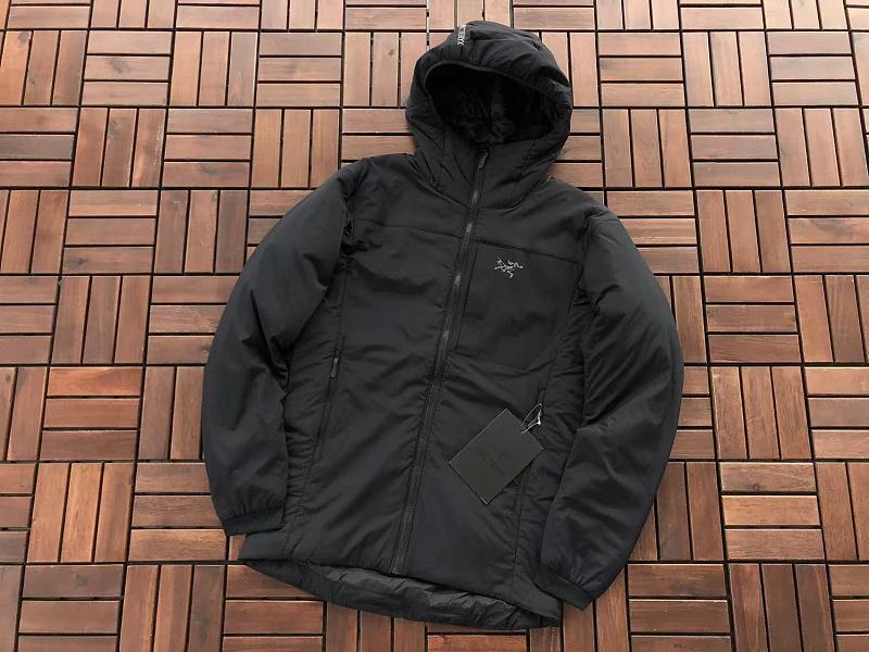 Arc'teryx Black Insulated Hooded Jacket