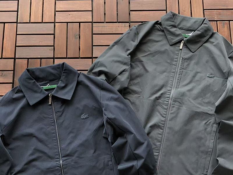 Lacoste Grey Navy Zip Jacket
