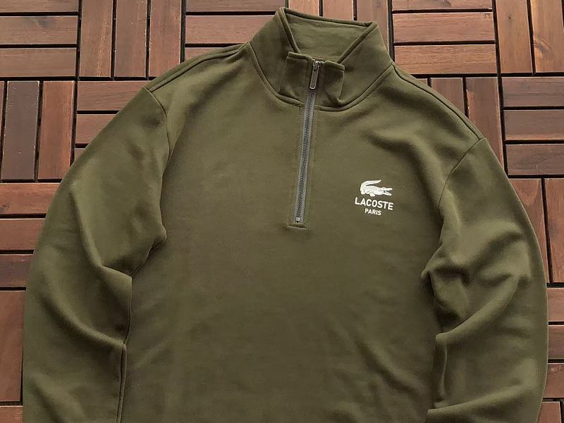 Lacoste Paris Quarter-Zip Sweater
