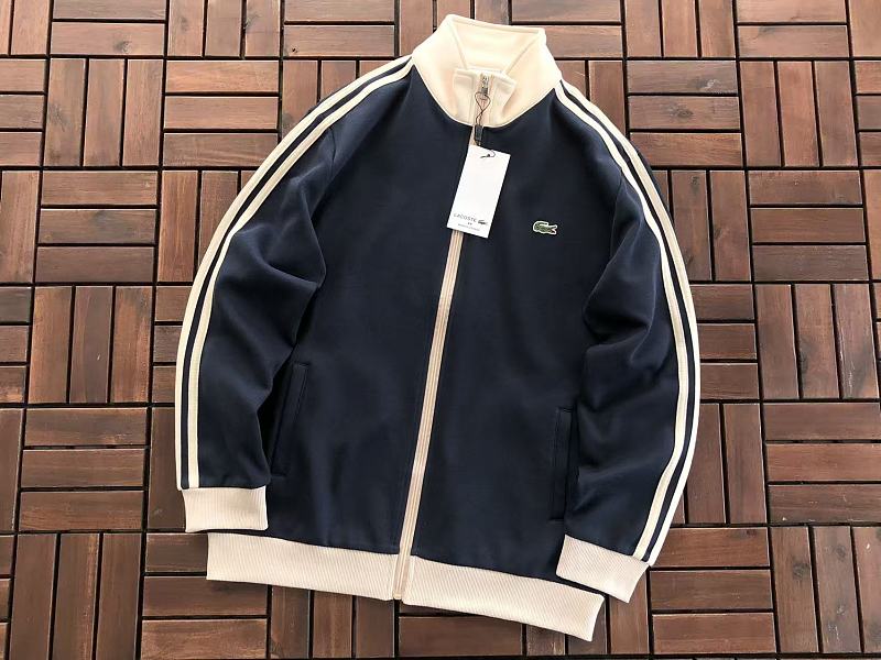 Lacoste Striped Full-Zip Track Jacket