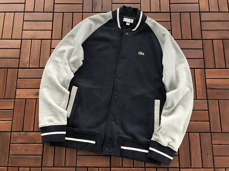 Lacoste Contrast-Sleeve Bomber Jacket