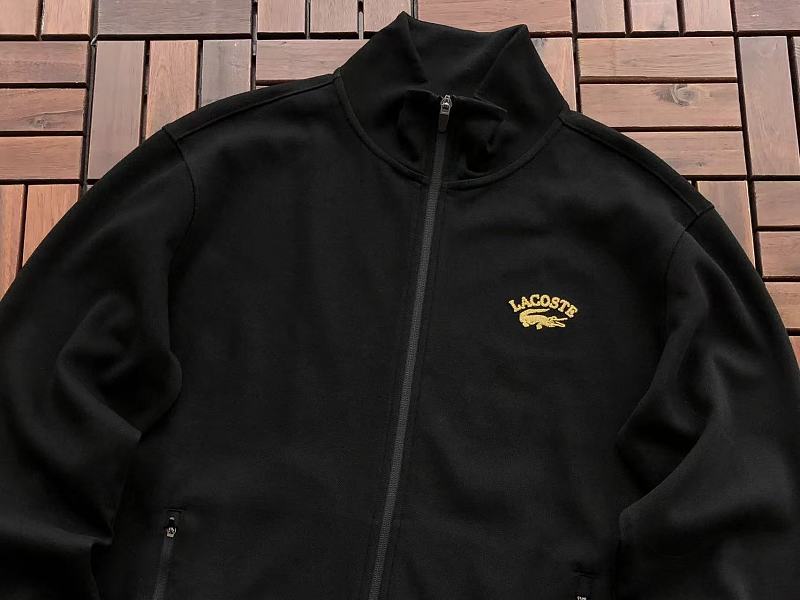 Lacoste Black Full-Zip Sweater