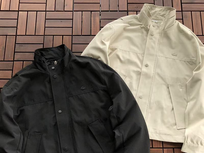 Lacoste Black Cream Utility Jacket