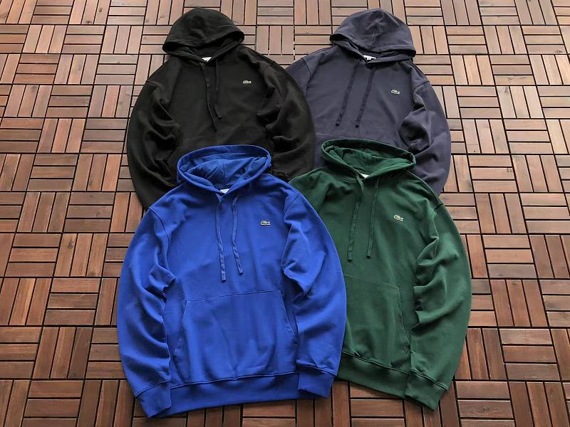 Lacoste Four-Color Logo Pullover Hoodie