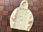 Lacoste Cable-Knit Zip Hoodie
