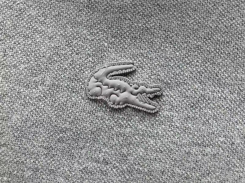 Lacoste Grey Long-Sleeve Zip Polo