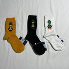 LV Made Crew Socks - Yellow/Black/White