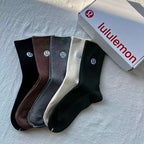 Lululemon Emblem Logo Ribbed Crew Socks 5-Pack