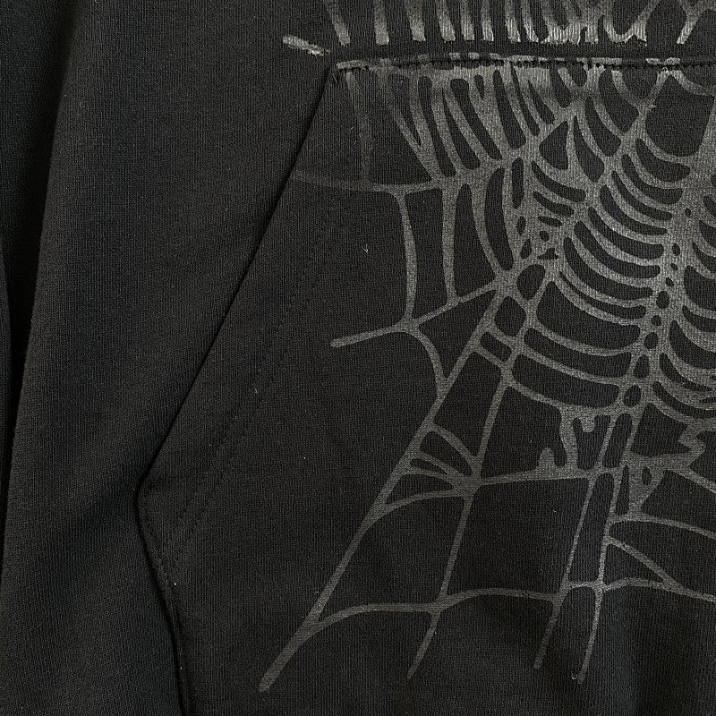 Sp5der Phantom Web Hoodie Black
