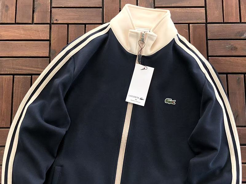 Lacoste Striped Full-Zip Track Jacket