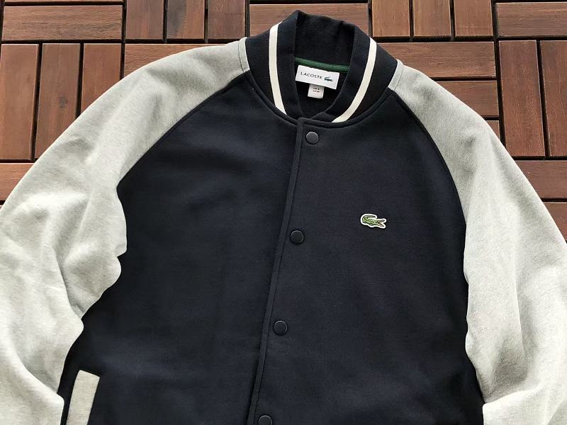 Lacoste Contrast-Sleeve Bomber Jacket