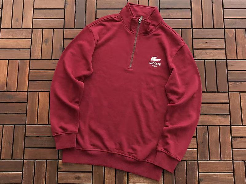 Lacoste Paris Quarter-Zip Sweater
