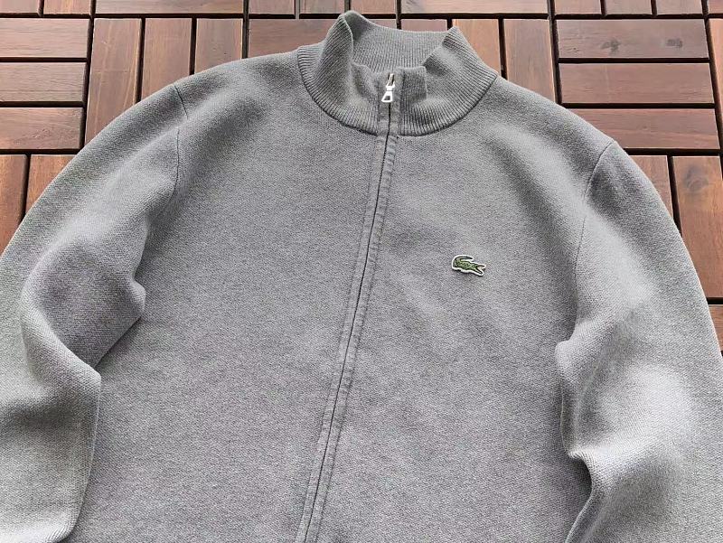 Lacoste Three-Color Full-Zip Sweater