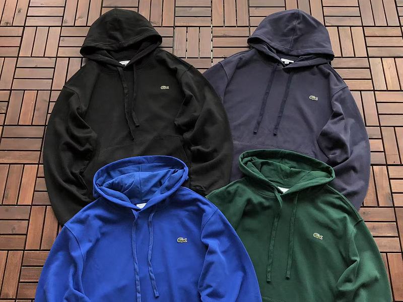 Lacoste Four-Color Logo Pullover Hoodie