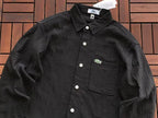 Lacoste Textured Long-Sleeve Button-Up Shirt