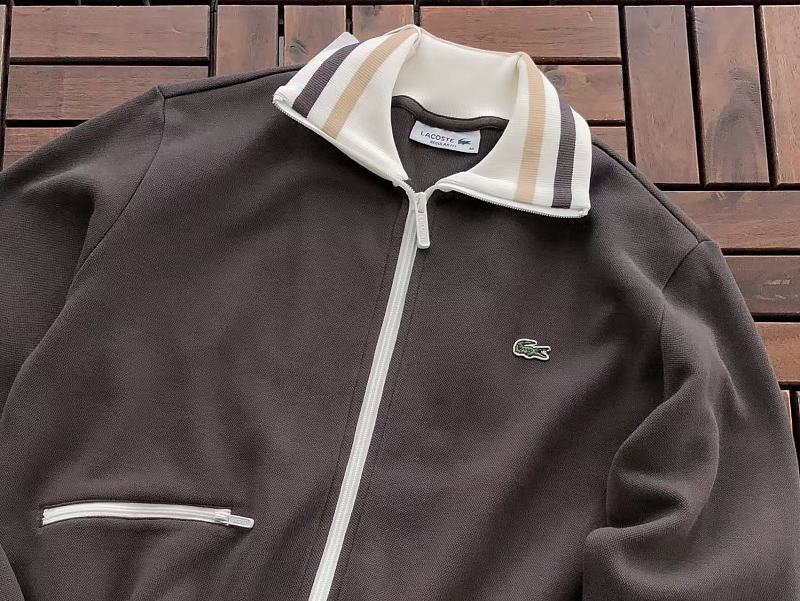 Lacoste Women's Contrast-Trim Zip Sweater