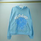 Sp5der Web Hoodie Sky Blue