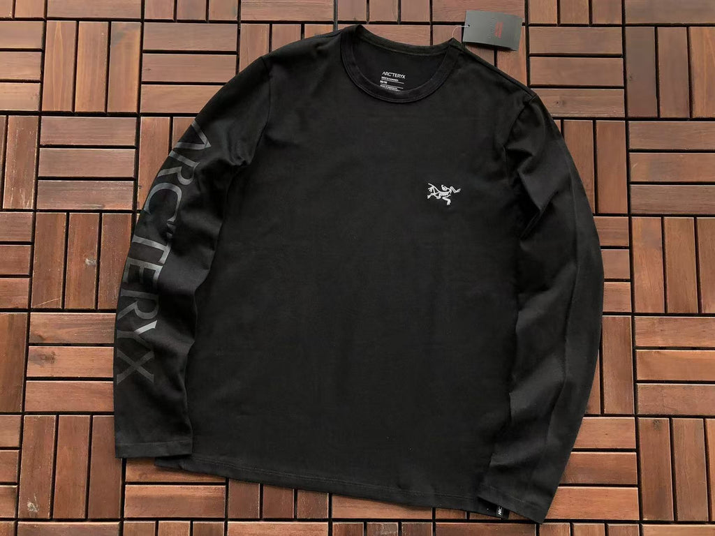 Arc'teryx Green Fossil Sleeve Long-Sleeve Shirt