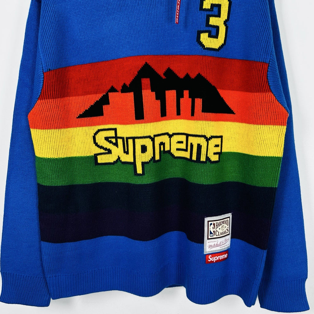 Supreme Denver Nuggets Rainbow Knit Sweater