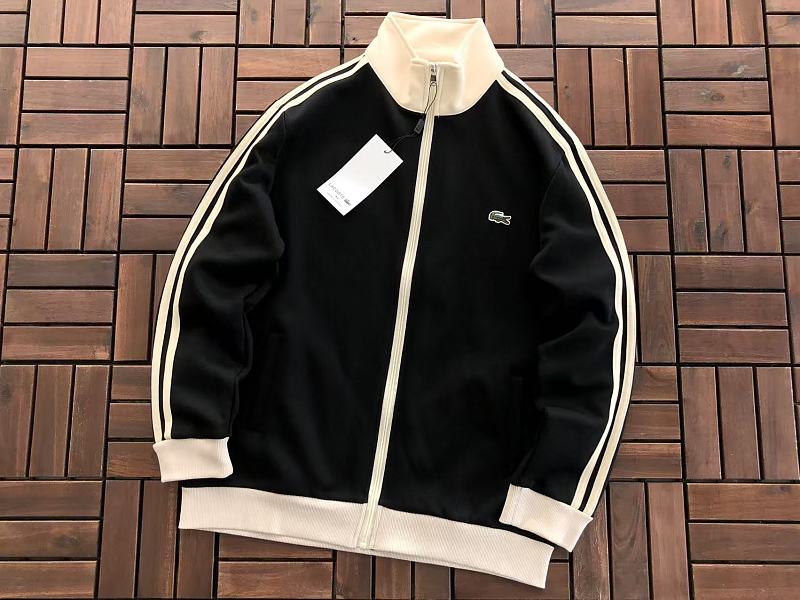 Lacoste Striped Full-Zip Track Jacket