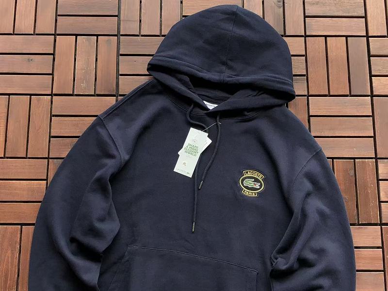 Lacoste Crest Logo Pullover Hoodie