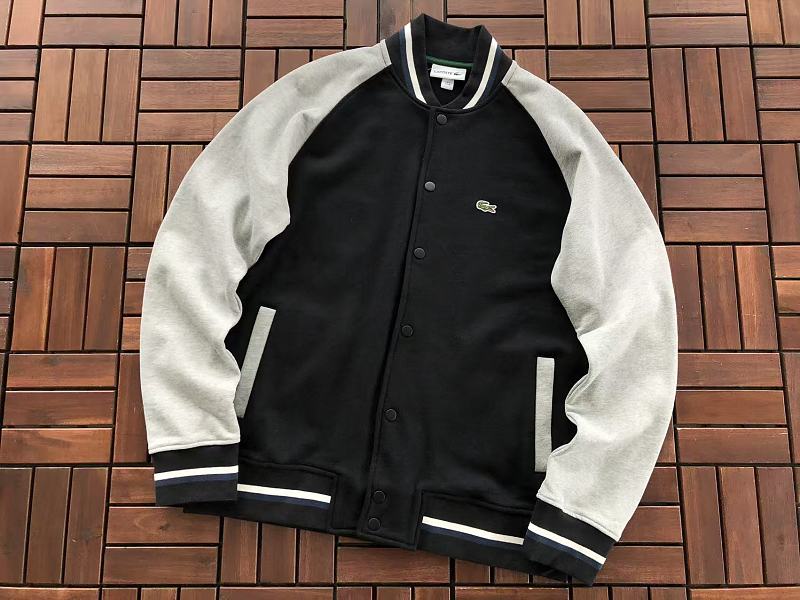 Lacoste Contrast-Sleeve Bomber Jacket