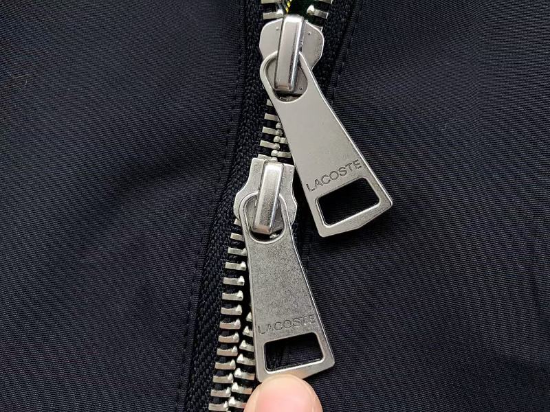 Lacoste Plaid-Lined Zip Jacket