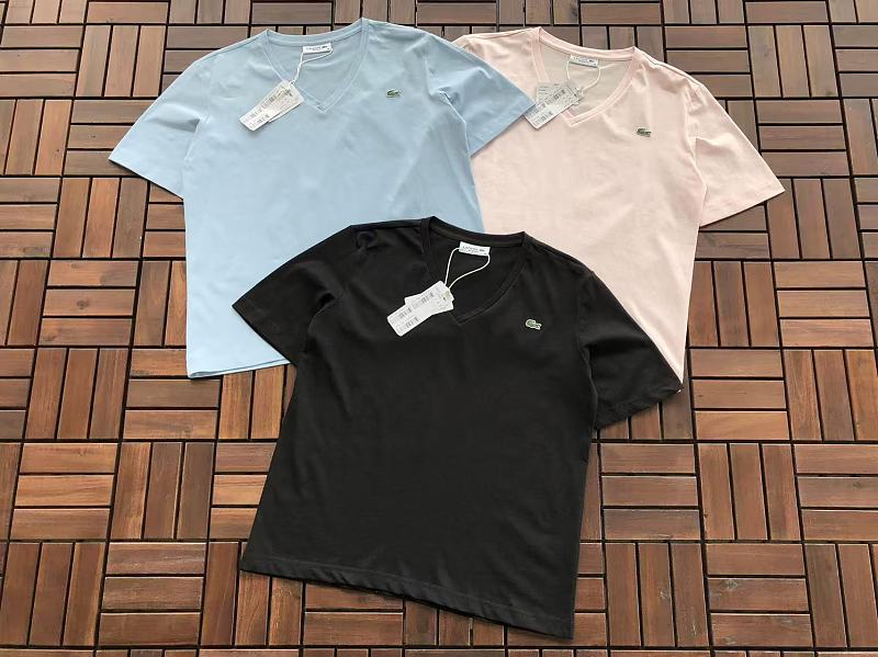 Lacoste Women's V-Neck Logo T-Shirt