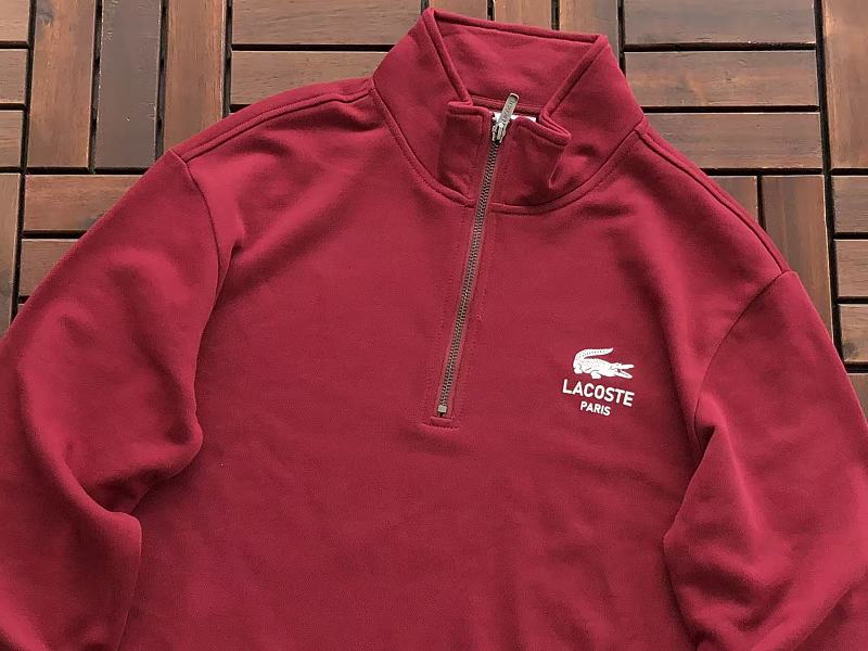 Lacoste Paris Quarter-Zip Sweater
