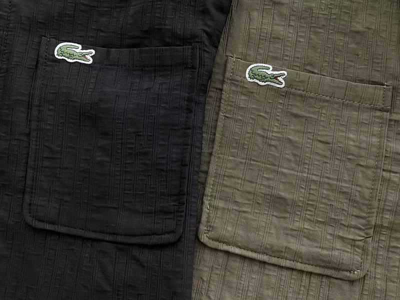 Lacoste Textured Long-Sleeve Button-Up Shirt