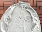 Lacoste Chest-Pocket Quarter-Zip Sweater
