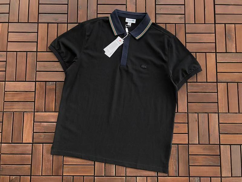 Lacoste Striped Collar Polo Shirt