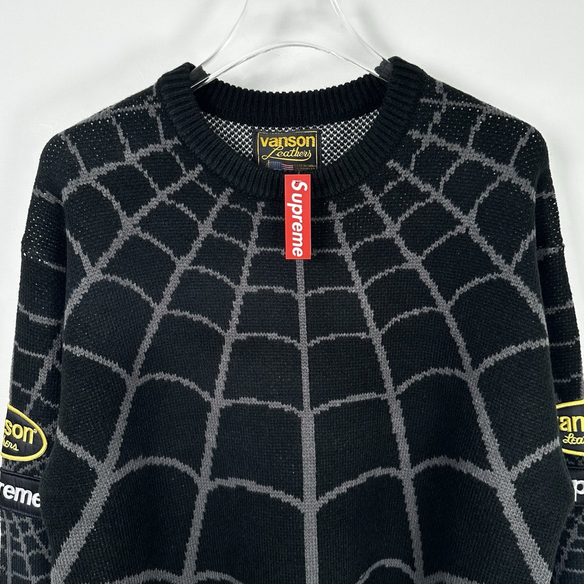 Supreme Vanson Spider Web Crewneck Sweater