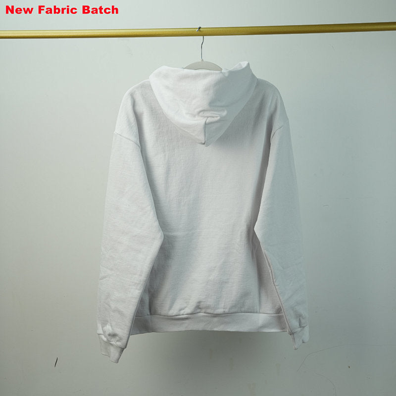 Sp5Der Rhinestone Logo Hoodie White