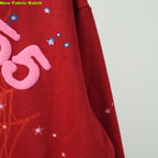 Sp5Der Worldwide Red Angel Number 555 Hoodie