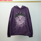 Sp5Der Web Hoodie Purple