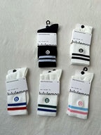 Lululemon Daily Essential Crew Length Socks Multi-Color Set