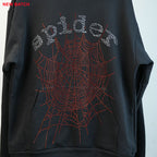Sp5Der Rhinestone Logo Hoodie Black