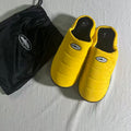 Quilted Puffer Slip-On Slippers with Storage Bag