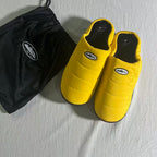Quilted Puffer Slip-On Slippers with Storage Bag