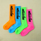 Hellstar Logo Socks （4 Pack） Neon