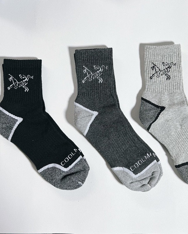 Arc'teryx Ski Socks 3-Pack - Gray/Green/Charcoal