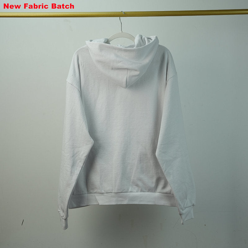Sp5Der Rhinestone Logo Hoodie White