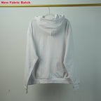 Sp5Der Rhinestone Logo Hoodie White