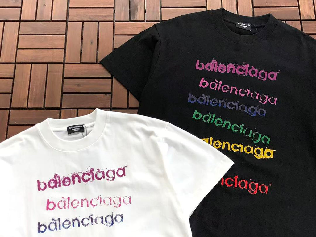 Multicolor Logo Balenciaga T-Shirt