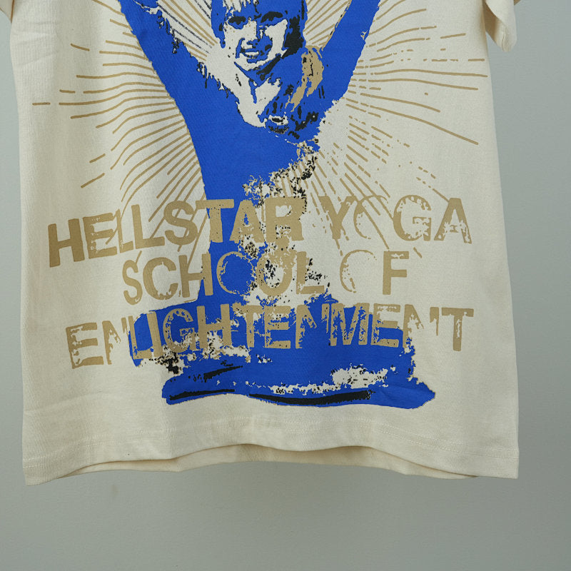 Hellstar Yoga T-Shirt Cream