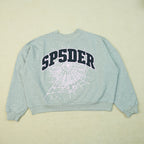 Sp5der Varsity Web Crewneck Heather Grey