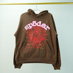 Sp5der Web Hoodie Brown
