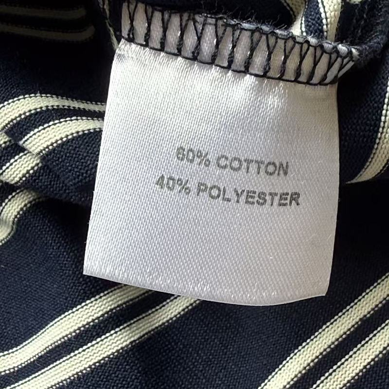 Unknown Brand Striped Long Sleeve Crewneck - Navy/White