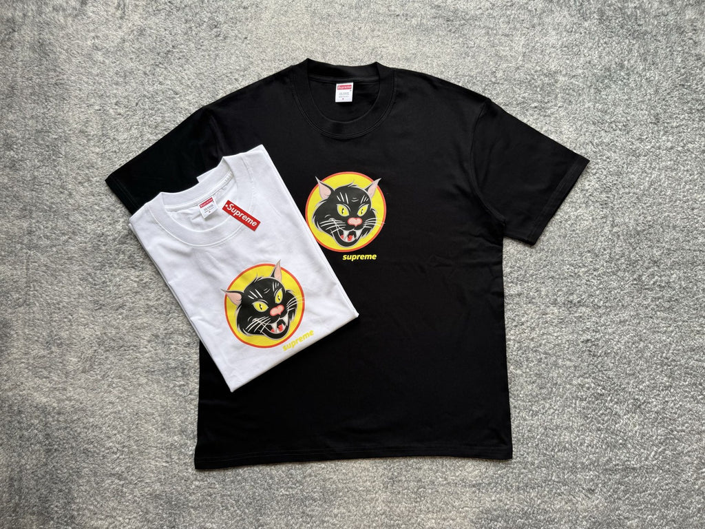 Supreme Black Cat Graphic T-Shirt
